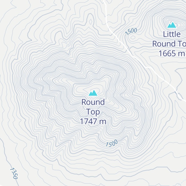 Map of Round Top