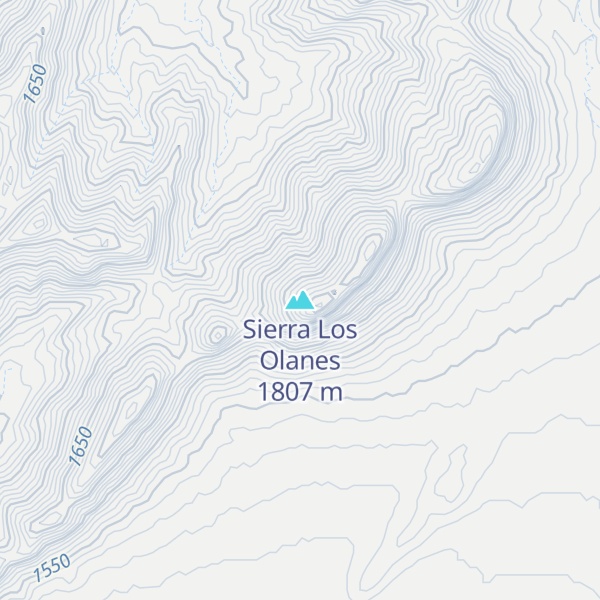 Map of Sierra Los Olanes