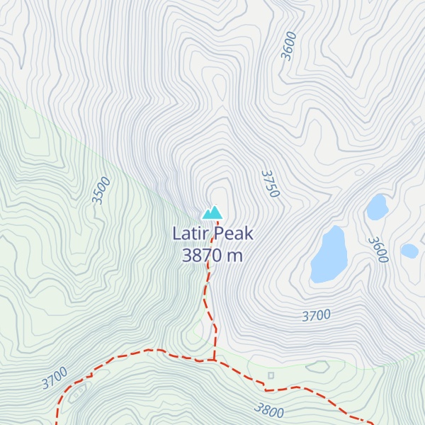 Map of Latir Peak