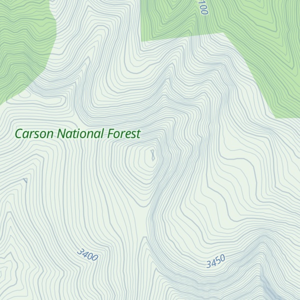 Map of South Fork Peak