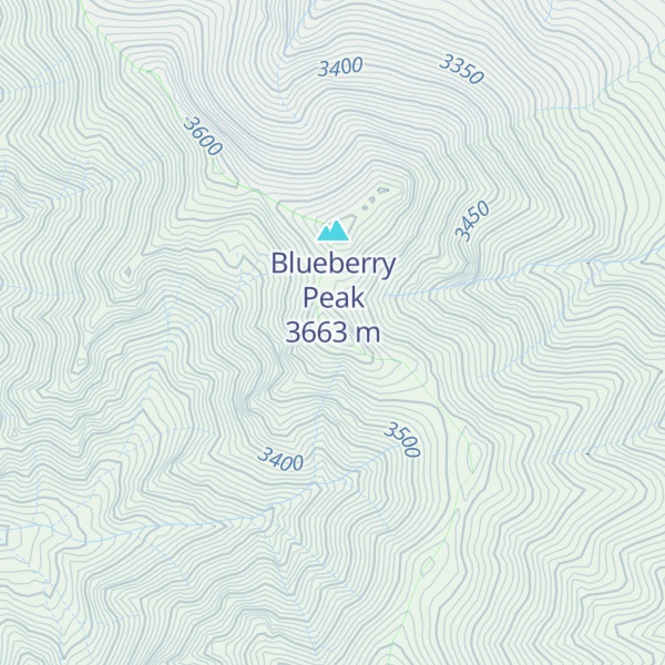 Map of Blizzardine Peak
