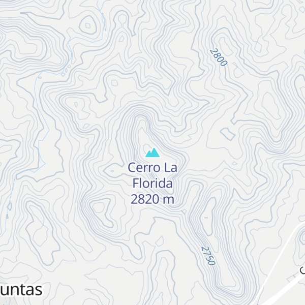 Map of Cerro La Florida