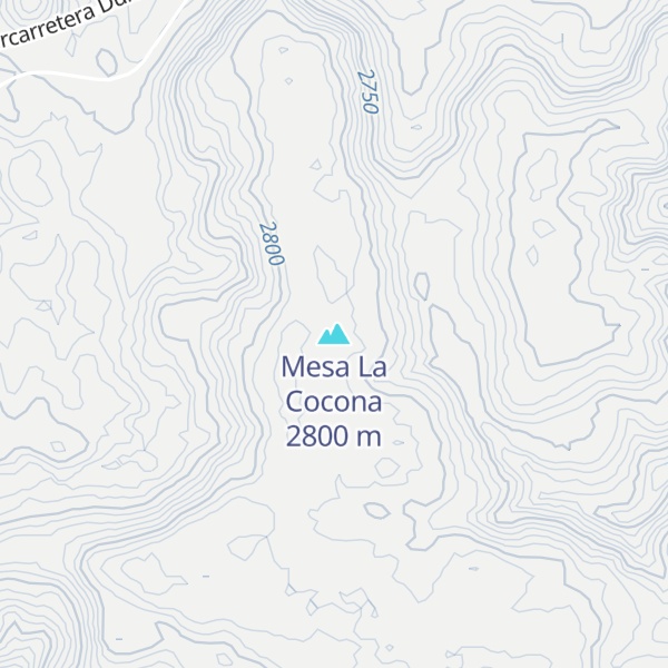Map of Mesa La Cocona
