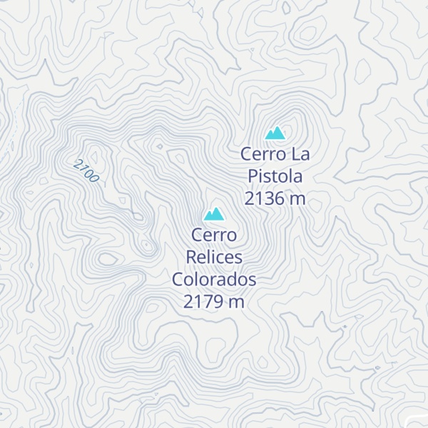 Map of Cerro Relices Colorados