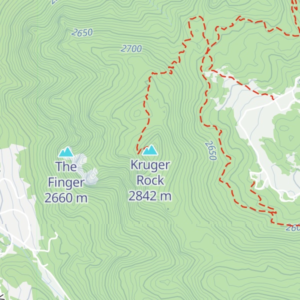 Map of Kruger Rock
