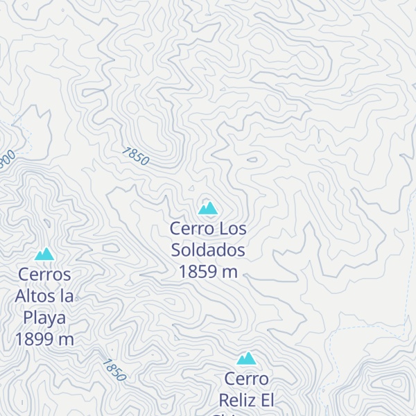 Map of Cerro Los Soldados