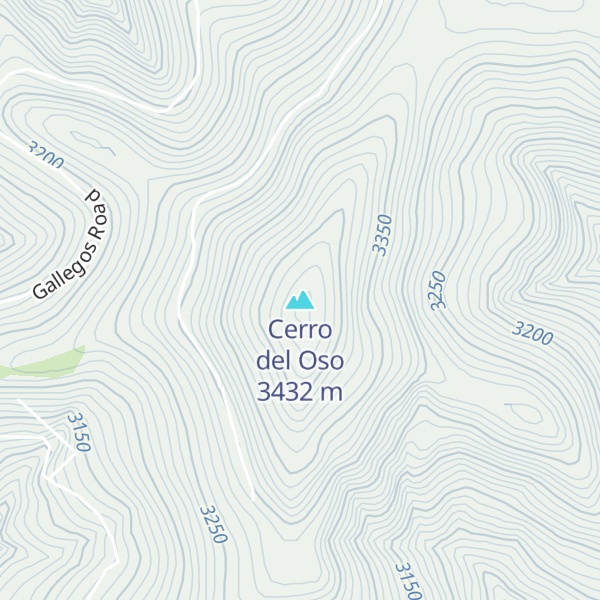 Map of Cerro del Oso