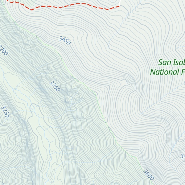 Map of Snowslide Mountain