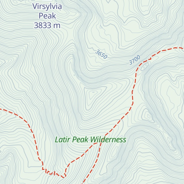 Map of Venado Peak