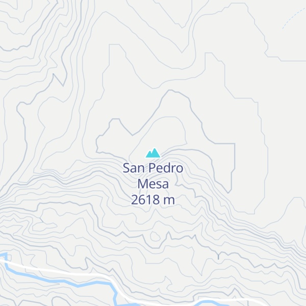 Map of San Pedro Mesa