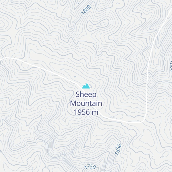 Map of Sheep Mountain