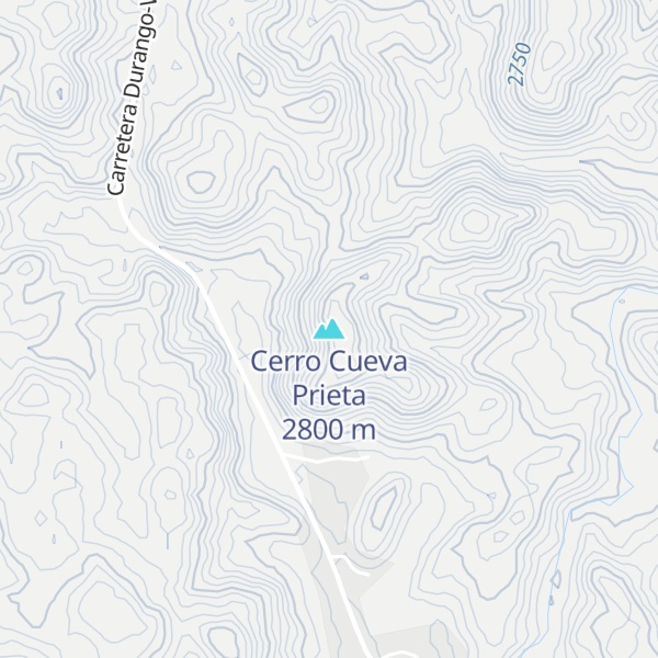 Map of Cerro Cueva Prieta