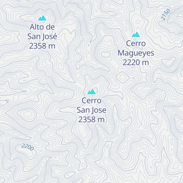 Map of Cerro San Jose