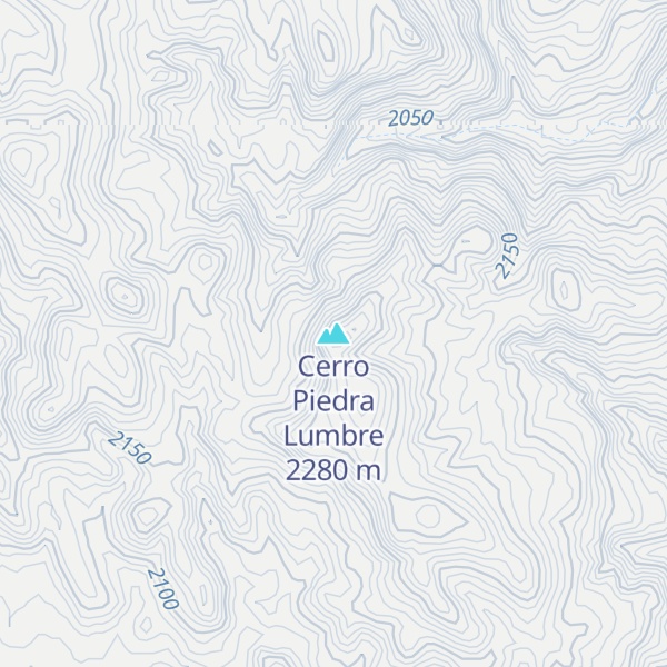 Map of Cerro Piedra Lumbre