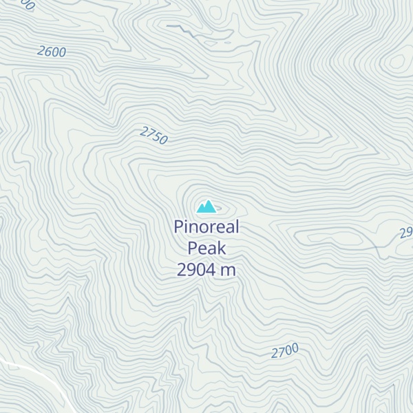 Map of Pinoreal Peak
