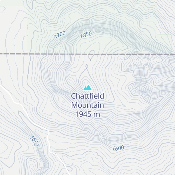 Map of Chattfield Mountain