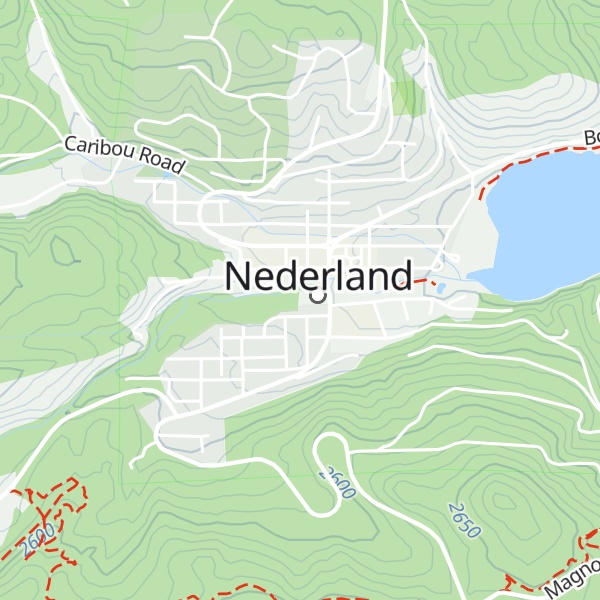 Map of Indian Peaks Wilderness Information