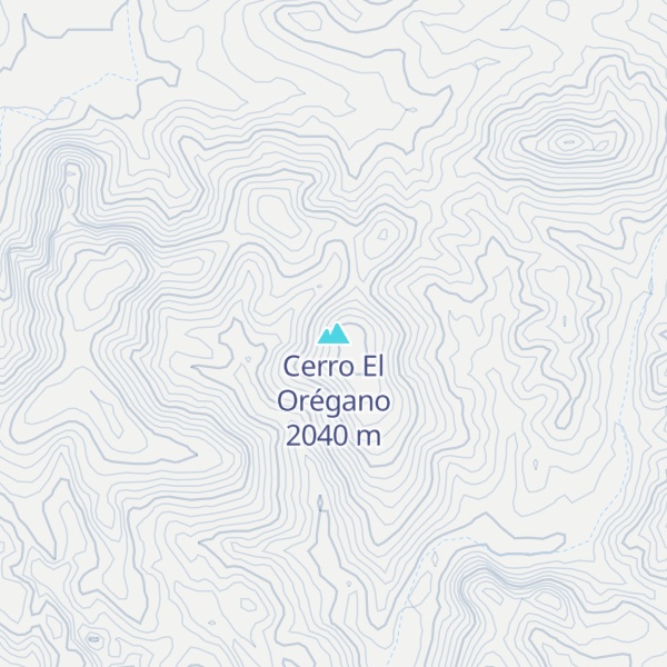 Map of Cerro El Orégano