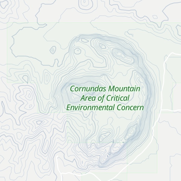Map of Cornudas Mountain