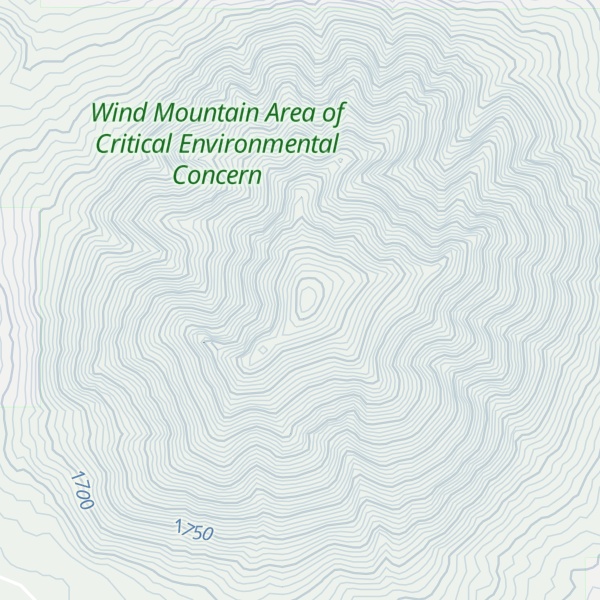 Map of Wind Mountain