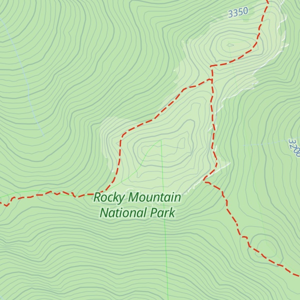 Map of South Signal Mountain