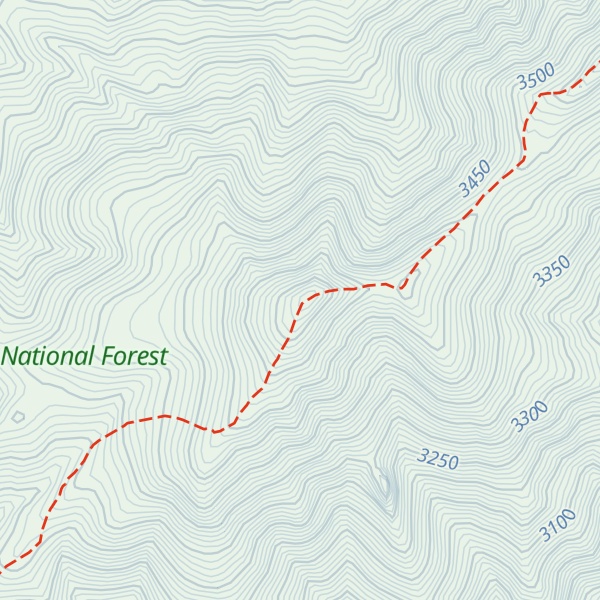 Map of Pinabete Peak