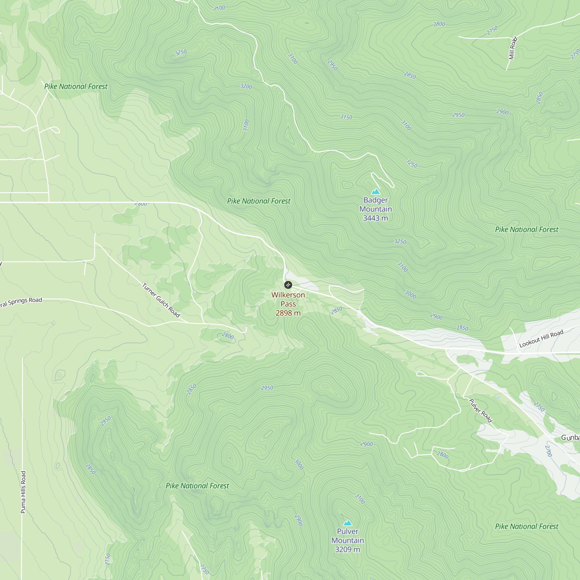 Wilkerson Pass Visitor Center map