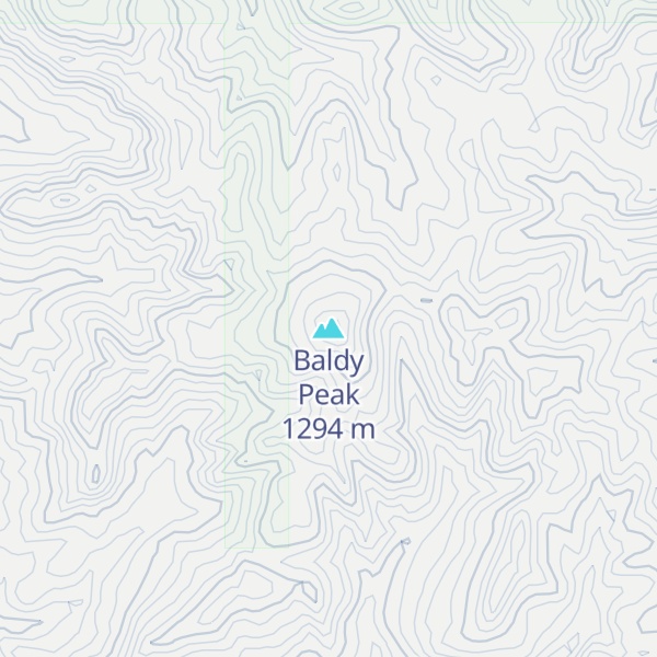 Map of Baldy Peak