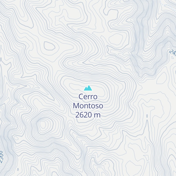 Map of Cerro Montoso