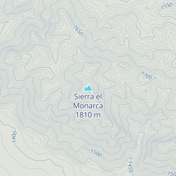 Map of Sierra el Monarca