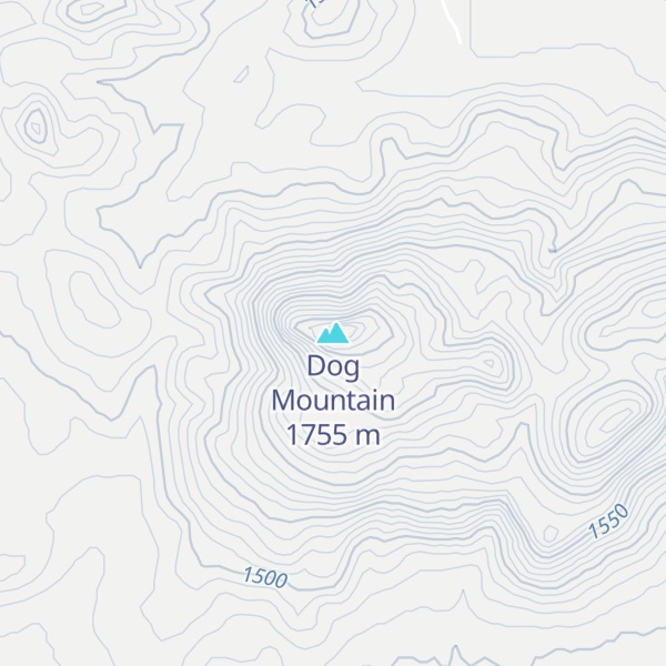 Map of Dog Mountain