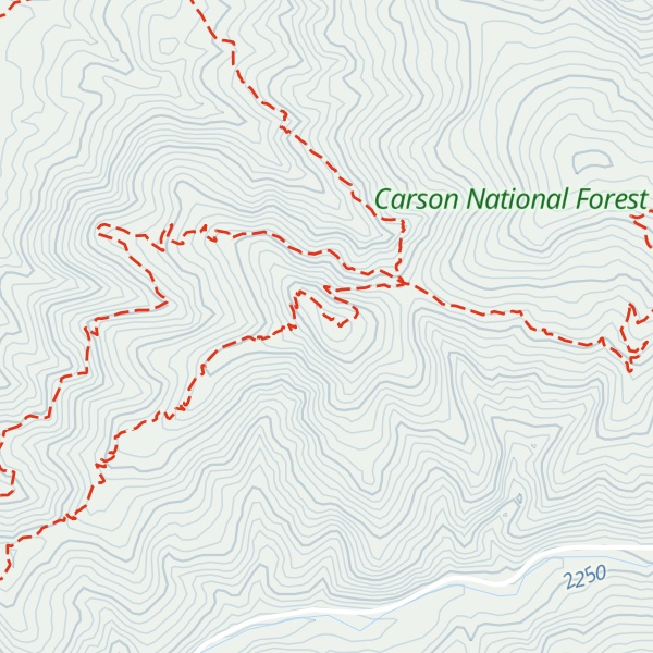 Map of Devisadero Peak