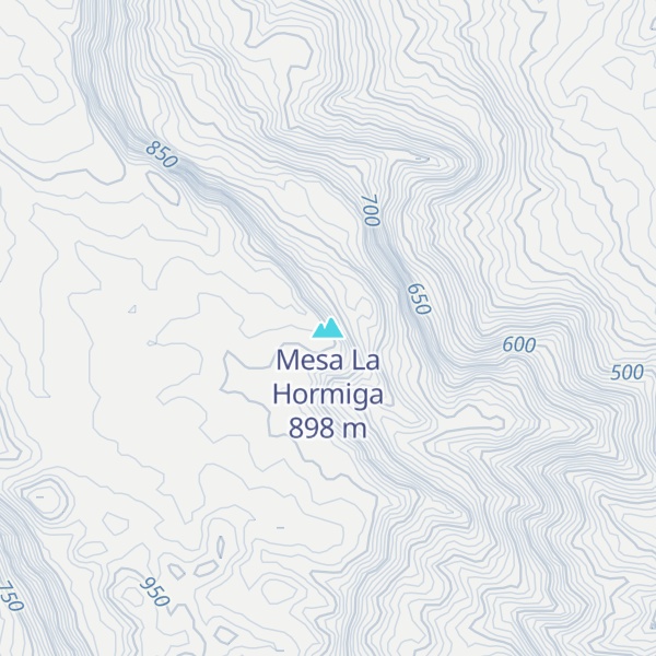 Map of Mesa La Hormiga
