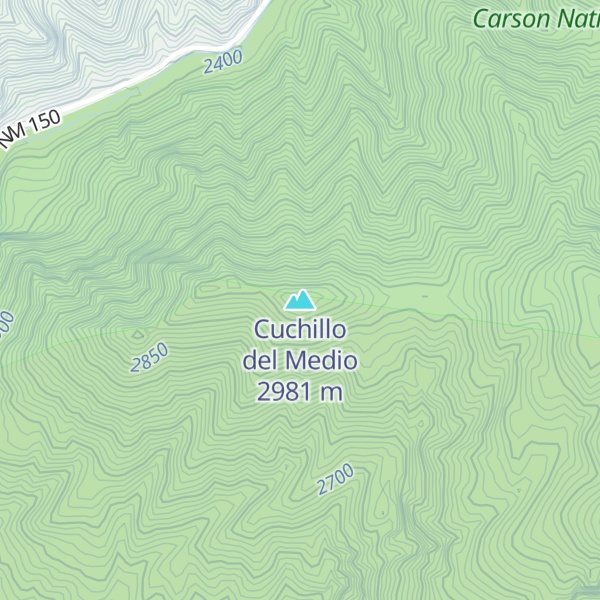 Map of Cuchillo del Medio