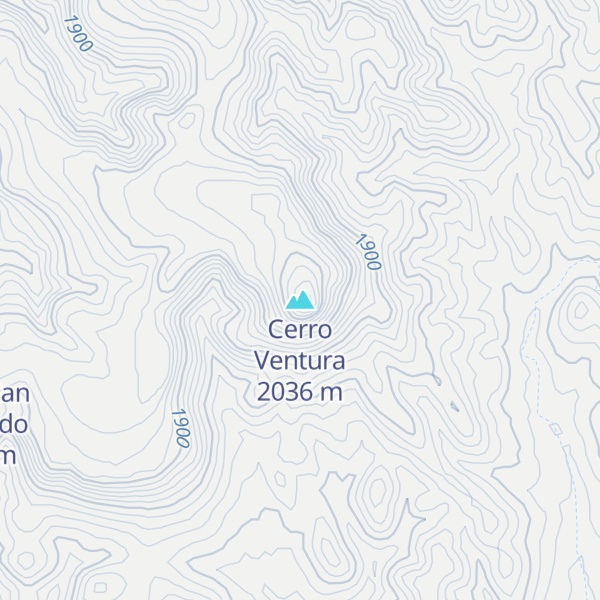 Map of Cerro Ventura