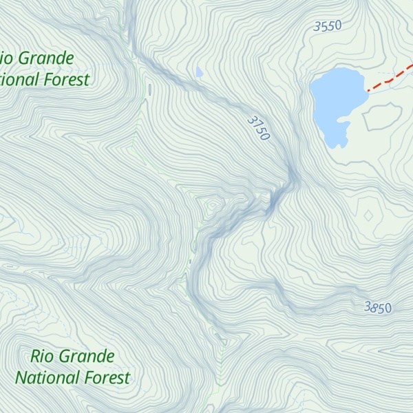 Map of Tijeras Peak