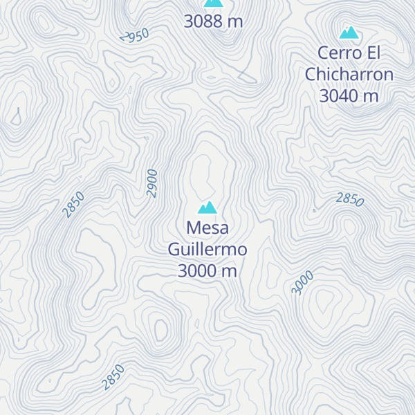Map of Mesa Guillermo
