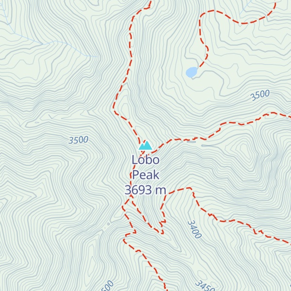 Map of Lobo Peak