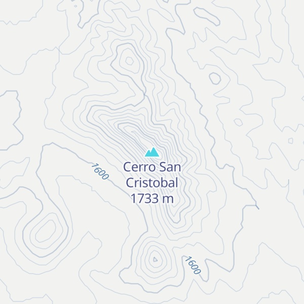 Map of Cerro San Cristobal