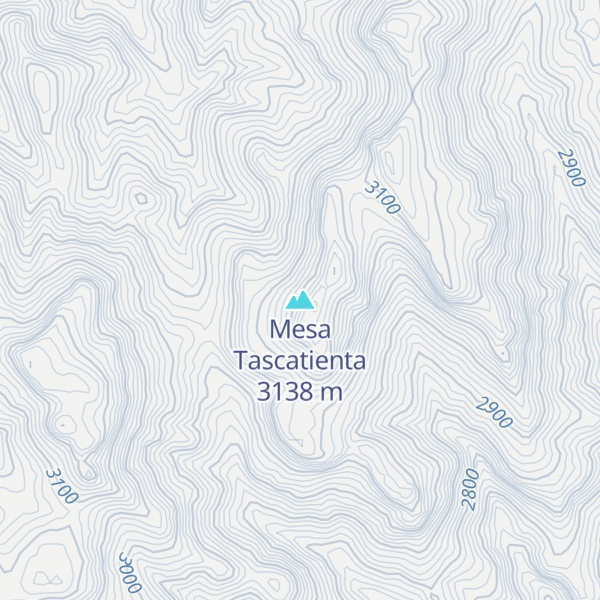 Map of Mesa Tascatienta