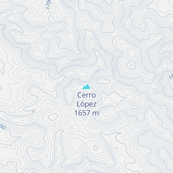 Map of Cerro López