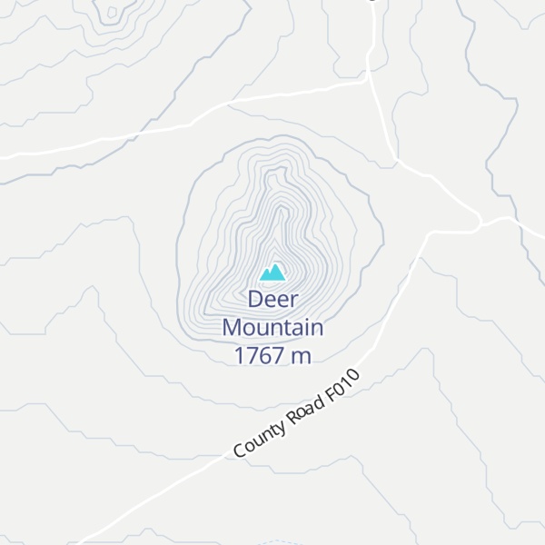 Map of Deer Mountain