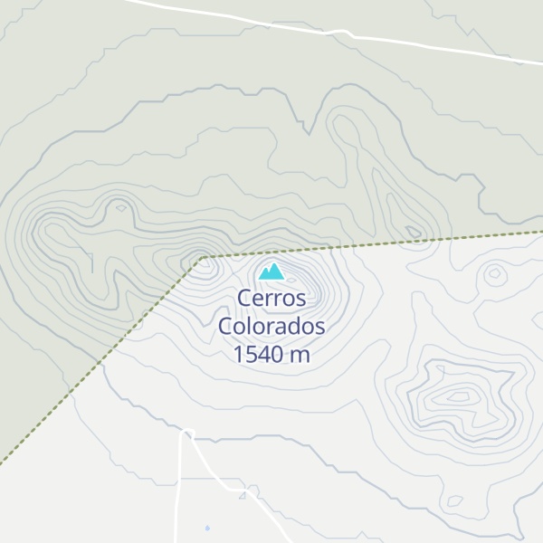 Map of Cerros Colorados