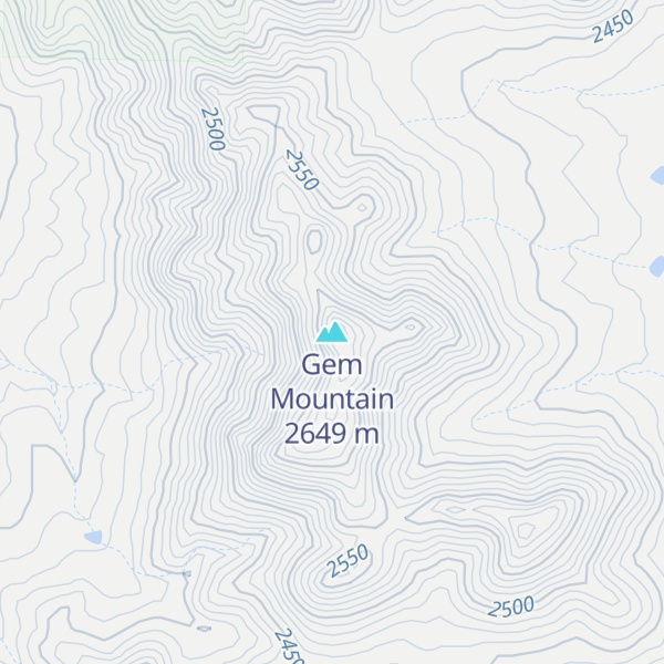 Map of Gem Mountain