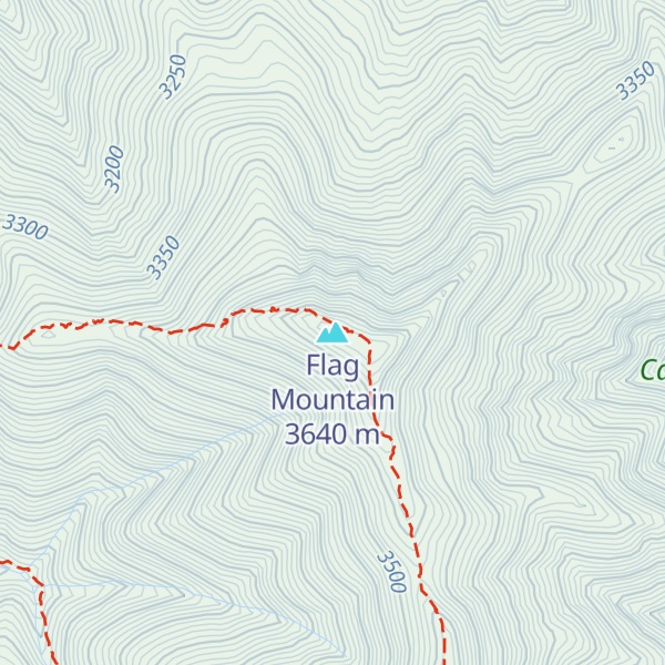 Map of Flag Mountain