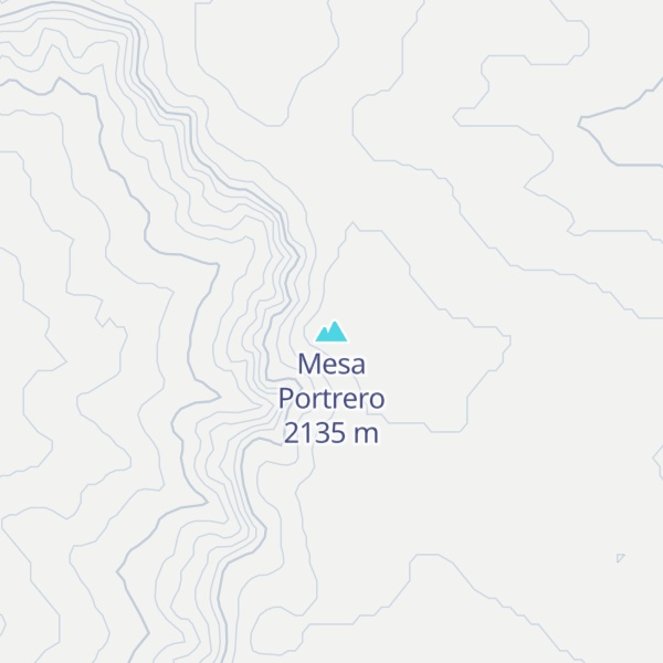 Map of Mesa Portrero
