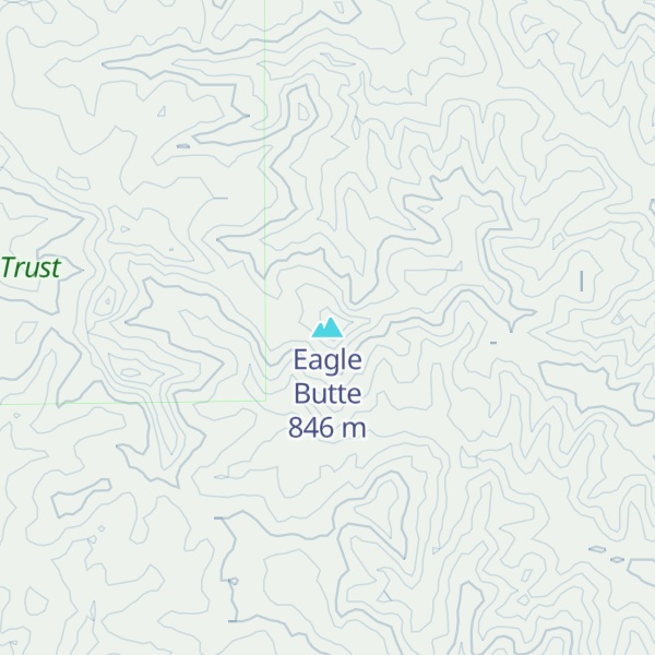 Map of Eagle Butte