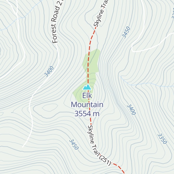 Map of Elk Mountain