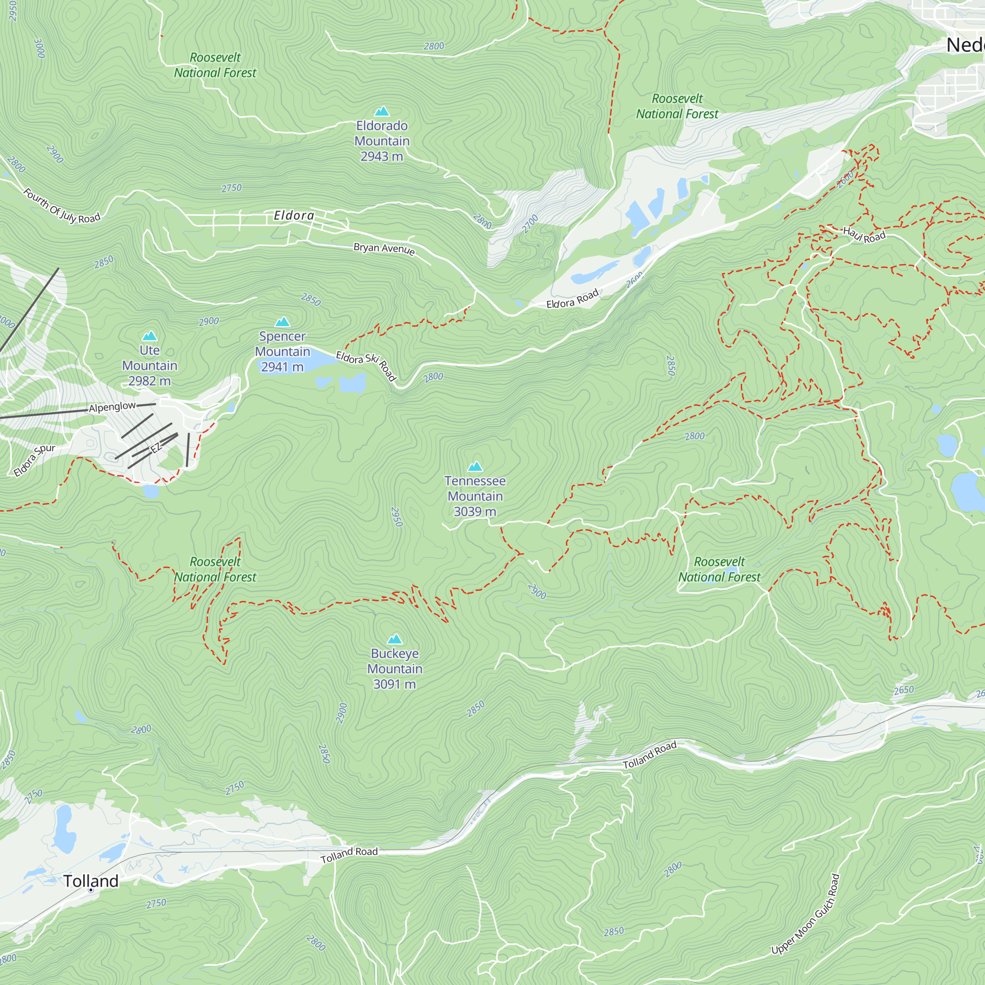 Tennessee Mountain Cabin map