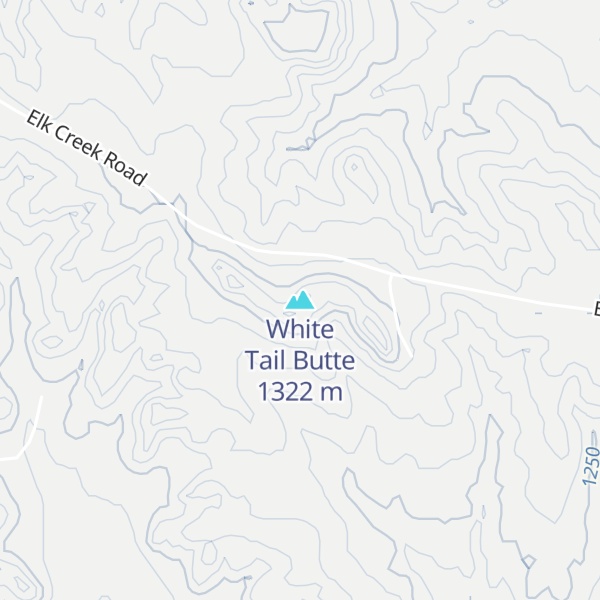 Map of White Tail Butte